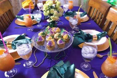 Perfect Mardi Gras Table Setting jigsaw puzzle