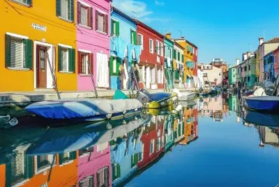 Burano Italie reflets