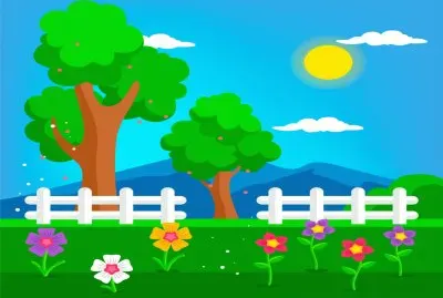 å¡é€šå½©è‰²é¢¨æ™¯ jigsaw puzzle