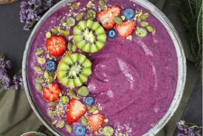 Healthy Blueberry Smoothie Bowl