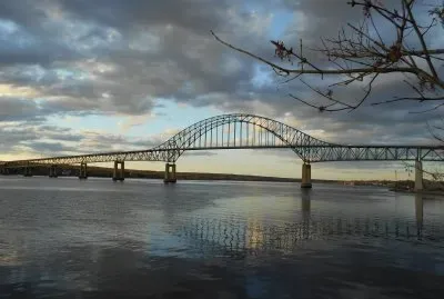 Peaceful evening at the riverside   L