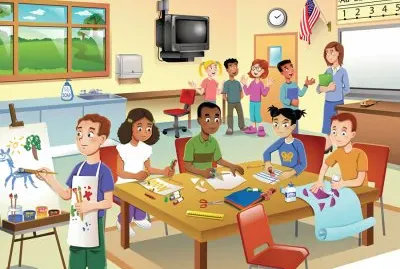 Cartoon jigsaw puzzle