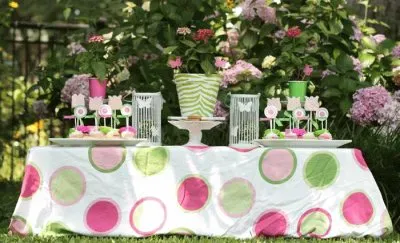 Pretty Garden Food Table