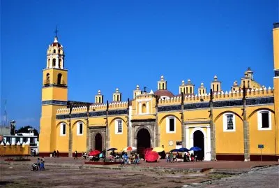 Templo en Cholula, Puebla.