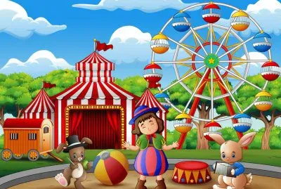 Cartoon jigsaw puzzle