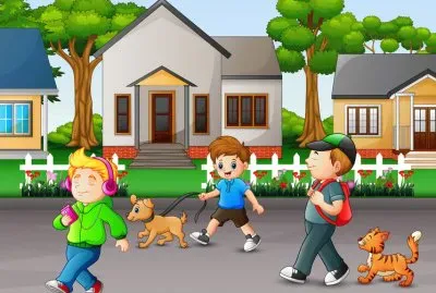 Cartoon jigsaw puzzle