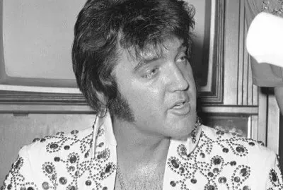 Elvis black and white