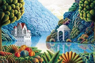 æŠ½è±¡ç¹½ç´›é¢¨æ™¯åœ– jigsaw puzzle