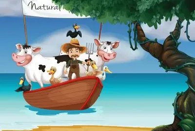 Cartoon jigsaw puzzle