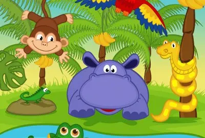 Cartoon jigsaw puzzle