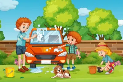 Cartoon jigsaw puzzle