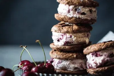 Cherry Ice Cream Sandwich