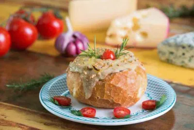 Bread   Melted Cheese