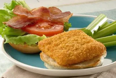 Fillet Fish   Bacon Sandwich