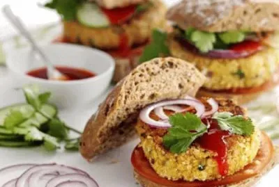 Golden Quinoa Burger