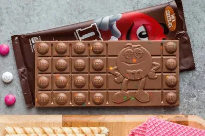 m m Chocolate jigsaw puzzle