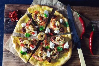 Prawn Chilli   Garlic Pizza jigsaw puzzle