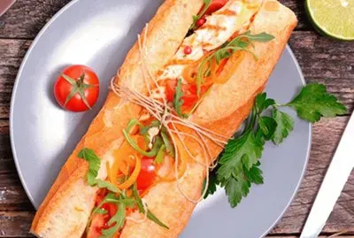 פאזל של Chicken   Vegetable Sandwich
