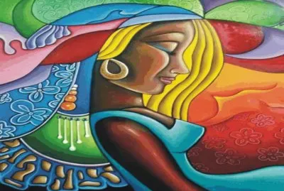 Abstract jigsaw puzzle