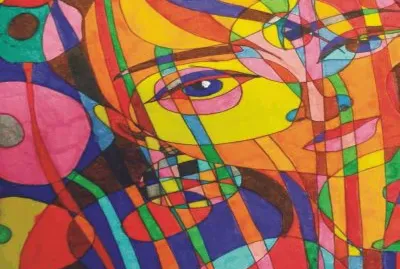 Abstract jigsaw puzzle