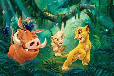 El Rey leon - simba, Nala jigsaw puzzle