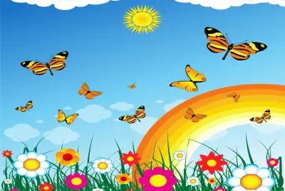 פאזל של å½©è™¹è´è¶