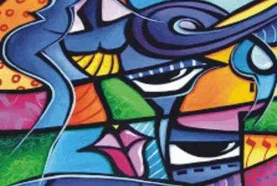 Abstract jigsaw puzzle