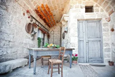 Interior casa rural-Italia