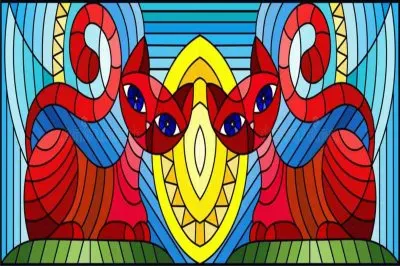 å½©è‰²çŽ»ç’ƒèƒŒæ™¯ jigsaw puzzle