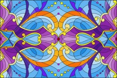 å°ç¨±å½©è‰²çŽ»ç’ƒ