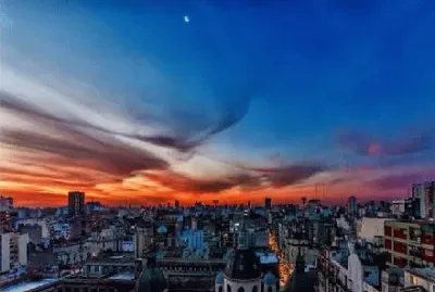 Atardecer  en Buenos Aires