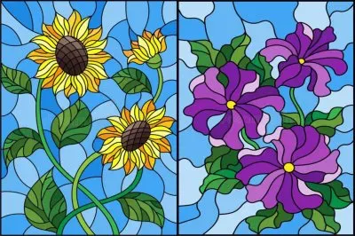 å½©è‰²çŽ»ç’ƒçµ„åˆåœ– jigsaw puzzle