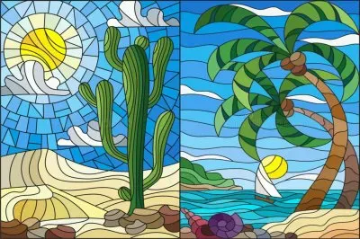 å½©è‰²çŽ»ç’ƒçµ„åˆåœ– jigsaw puzzle