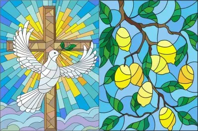 å½©è‰²çŽ»ç’ƒçµ„åˆåœ– jigsaw puzzle