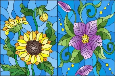 å½©è‰²çŽ»ç’ƒçµ„åˆåœ– jigsaw puzzle