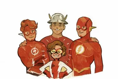 Flash family jigsaw puzzle