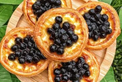 Boba egg tart