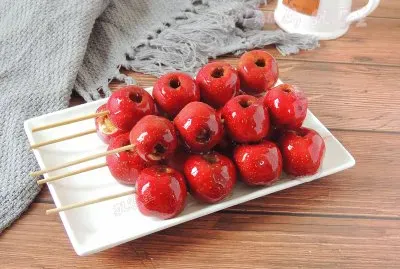 Candied haw in a stick
