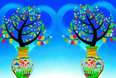 Fleurs bleues