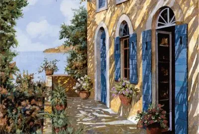 La puerta azul