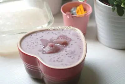 Taro tapioca soup
