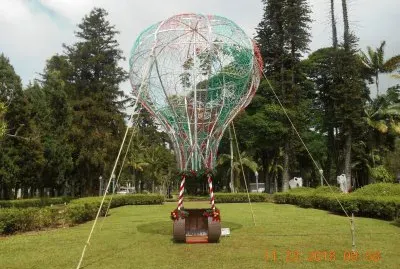 Jardim com balão