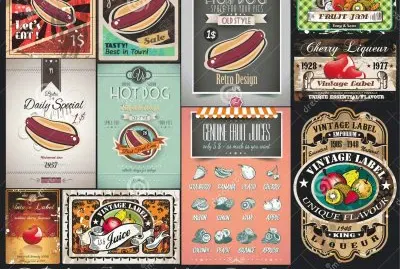 Vinage poster Hot dogs jigsaw puzzle