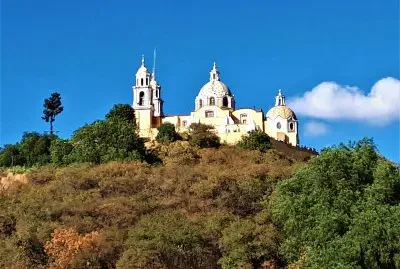 Templo en Cholula, Puebla.