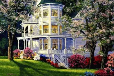 פאזל של Casa con jardÃ­n