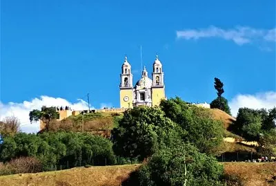 Templo en Cholula, Puebla.
