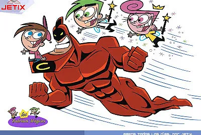 פאזל של los padrinos magicos y barbilla roja