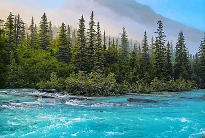 mountain river jigsaw puzzle