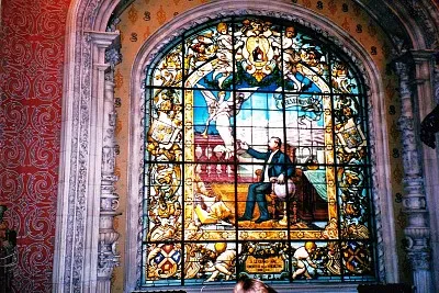Vitrail de la BÃ©nÃ©dictine Ã  FECAMPS