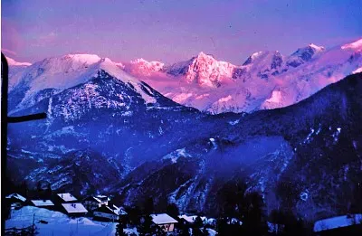 Coucher de soleil sur le Mont Blanc jigsaw puzzle